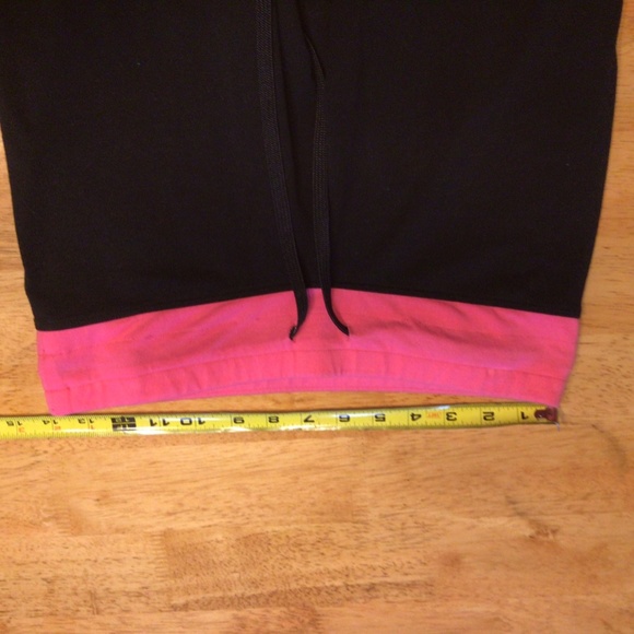 🎀 Pink VICTORIAS SECRET Black Legging Pink PANT M - Picture 10 of 15